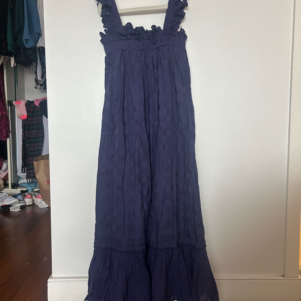LAST CHANCE BEFORE REGIFTING! Lison Paris girls Maxi navy dress size 12